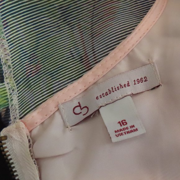 EUC Hummingbird Tea Party Dress Fit & Flare - Dress Barn (US 16) ❧ - Picture 6 of 8